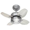 Monte Carlo 4MC20BS 20-Inch 4-Blade Mini Ceiling Fan, Brushed Steel