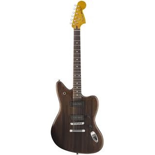 Fender Modern Player Jaguar® Electric Guitar, Black Transparent, Rosewood Fretboard